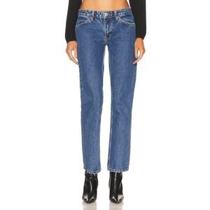 Re/Done Classic Straight-Leg Blue Denim Jeans
